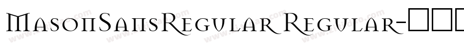 MasonSansRegular Regular字体转换